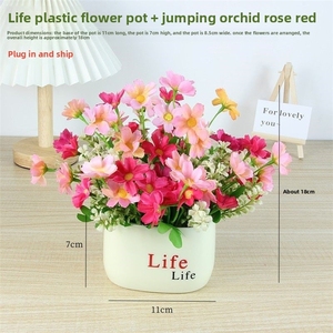 LUYI - Fiori Artificiali in Seta, Piccole Piante in Vaso, Decorazioni in Plastica per Soggiorno, Sala Espositiva e Tavolo - Product Image 6