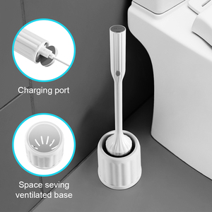 Maßgefertigtes Elektrisches Toilettenreinigungsbürsten-Set aus Silikon TPR Kunststoff Toilettenreinigungsbürste für Badezimmer-Toilettenreinigung - Product Image 6