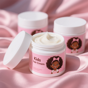 Crema Hidratante Natural Anti-Frizz de Marca Blanca para Niños, Crema Orgánica para Peinar y Definir Rizos para Cabello Ondulado y Rizado Infantil - Product Image 2