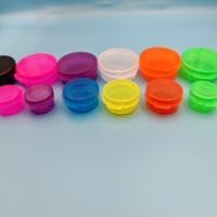 Flacon miniature en plastique avec bouchon à clapet de 1 ml, 3 ml, 5 ml, 10 ml, flacon vide pour échantillon de cosmétique, essence liquide