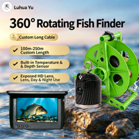 Drone de pêche LUHUAYU avec GPS, libération d'appâts, caméra 1080P, étanche IP68, contrôle VR, câble de 100 m, télécommande submersible écologique
