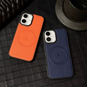 Custodia di lusso in morbida TPU in morbida pelle magnetica Litchi per <span class=keywords><strong>iPhone</strong></span> 16 15 14 13 12 <span class=keywords><strong>11</strong></span> Pro Max Plus Pro copertura di ricarica Wireless - Product Image 3