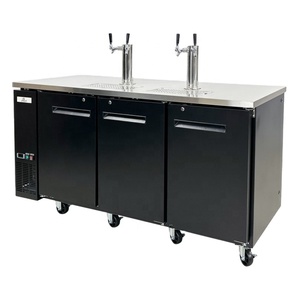 Distributeur de bière à tirage direct commercial à deux portes, type réfrigérateur vertical pour bar - Product Image 1
