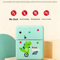Imprimante d'étiquettes thermique compacte intelligente pour la maison, pour notes autocollantes et journaux, multifonctionnelle