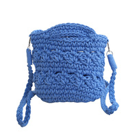 Nouveau sac mini mignon pour femme, multi-usages, sac à main, sac bandoulière, sac fourre-tout en coton tressé fait main au crochet
