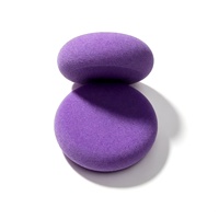 JoyDetail Applicateur de cire automobile, applicateur de revêtement céramique en mousse, ensemble d'éponges applicatrices de cire violettes, éponge de polissage