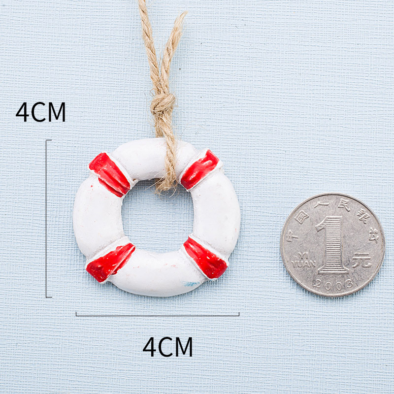 Anillo salvavidas rojo (resina)