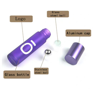 Flacon à roller en verre d'ambre transparent, huile essentielle de parfum, 5ml, 8ml, 10 ml, 50 pièces - Product Image 4