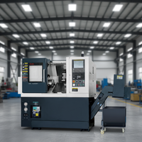 Mini tour CNC horizontal à lit incliné, à un ou deux broches, de moyenne capacité, avec porte-outils à 12 positions
