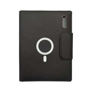 Bloc-notes magnétique sans fil avec chargeur, clé USB + stylo, logo personnalisé, coffret cadeau de bureau - Product Image 1