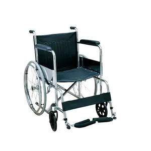JL809T sedia a rotelle manuale in acciaio inossidabile di grandi dimensioni in vendita