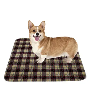 Tapis de dressage rond lavable réutilisable Tapis de pipi lavable réutilisable pour chien pour animal de compagnie