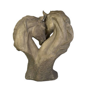 WeiVista poli reçine Loving at çift heykel hayvan büstü heykeli ev masa dekor için - Product Image 3