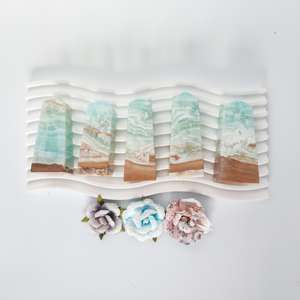 Venta al por mayor de cristales pulidos de grado B natural CrystalHola, tipo Caribbean Square Point, de 50-200g, para Sanación Espiritual Navideña - Product Image 2