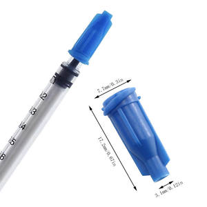 工業用卸売PPスクリューシリンジプラグ複数色ディスペンシング接着剤シリンジバレルルアーロックプラグキャップ - Product Image 2