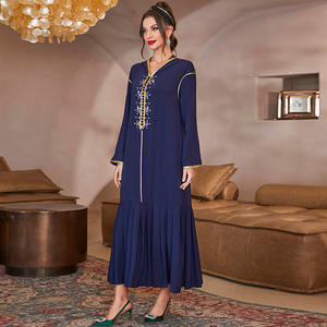 Abayas Musulmanas de Poliéster Transpirable al por Mayor en el Reino Unido, desde China, Dubái, para Mujer, <span class=keywords><strong>2022</strong></span> - Product Image 3