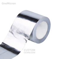 Ruban adhésif en aluminium de 0,06 mm, 20 mm, résistant à la chaleur, isolation, retrait propre, faible résidu