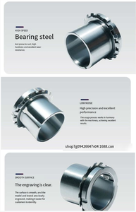 ปลอกอะแดปเตอร์ลูกปืน H313 <span class=keywords><strong>H315</strong></span> H317 H318 H319 H320 HE317 HE318 เหล็กกล้าคาร์บอนความแม่นยำสูง ความคลาดเคลื่อน 0.02 มม. รูทรงกรวย - Product Image 6