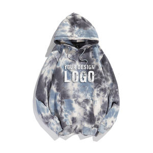 Sweat à capuche unisexe ample en coton 100% à motif imprimé d'automne, personnalisé, à épaules tombantes, tie-dye, pull, grande taille, sweat à capuche pour hommes - Product Image 1