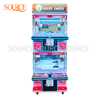 SOURE Machine de jeu d'arcade à grue à pinces premium pour 4 joueurs, à monnayeur, type maison de poupées, adaptée aux centres commerciaux
