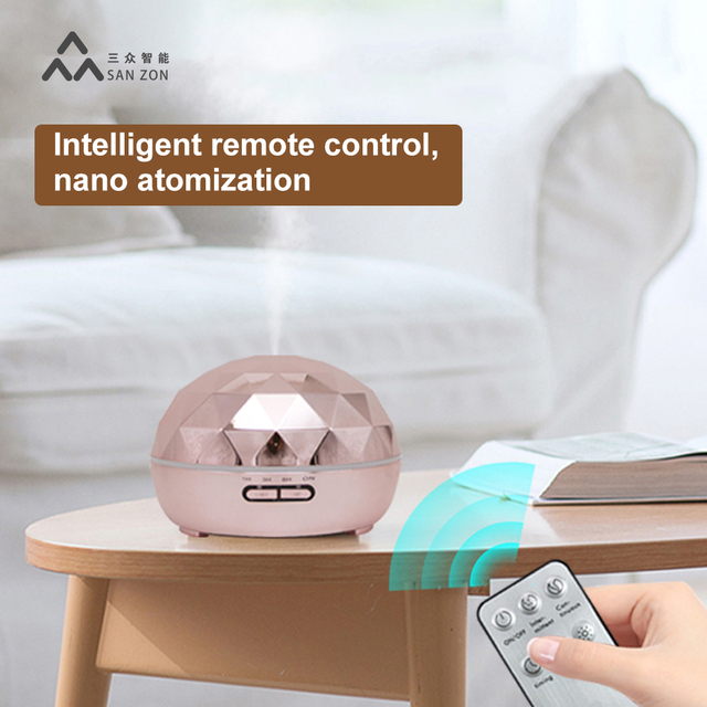 500ml Smart Aroma Diffuser Humidifier APP Remote Control 7 LED Light Ultrasonic Essential Oil Diffuser for Home Yoga Office