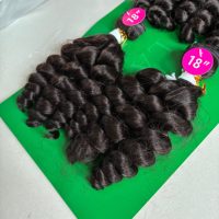 KEMY HAIR 4 pièces Extensions de cheveux synthétiques Bounce Fumi Loose Deep, qualité cheveux humains, fibres premium, multi-packs pour femmes