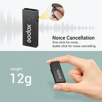Godox MoveLink Mini LT UC 2.4GHz sans fil Microphone émetteur-récepteur Lavalier Mic pour iPhone Type-C Smartphones Plastique