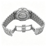Montre mécanique automatique de luxe pour homme Hip Hop Iced Out, sertie de diamants Moissanite VVS1 Bussdown, verre saphir, mouvement Miyota 9015, vente en gros