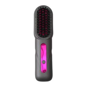 Brosse lissante sans fil rechargeable par USB, chauffage PTC, poignée en plastique, plusieurs options de couleurs - Product Image 6