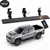 Marchepieds latéraux en alliage d'aluminium électriques à LED MASSAIT, installation sans perçage pour Dodge RAM 1500/2500/3500 2019+