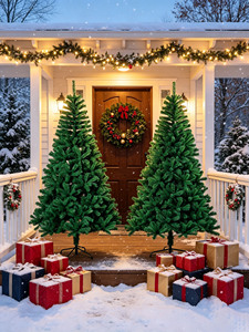 <span class=keywords><strong>Sapin</strong></span> de Noël en PVC en gros, équipé de feuilles de pin vertes, idéal pour la décoration de fêtes, de maisons et de bureaux. Noël - Product Image 4