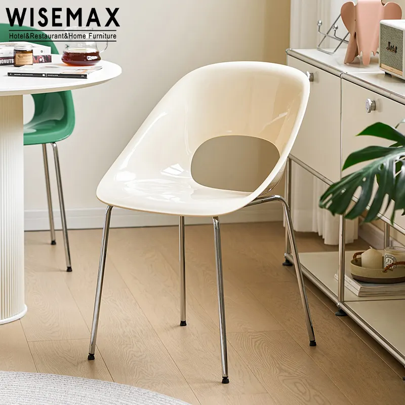 WISEMAX MOBILIÁRIO Simples Moderna Sala PP Plastic Leisure Chair Sala De Jantar Cadeira De Jantar De Plástico para Casa