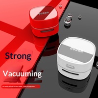 Vente Flash : Mini Aspirateur Robot Intelligent en Plastique, Portable, Collecteur de Poussière, Batterie Intégrée, Créatif et Pratique pour le Bureau