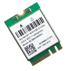 双频1200Mbps BCM94360NG WiFi卡802.11Ac蓝牙4.0无线适配器网络局域网卡，用于Mac OS Hackintosh