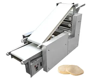 Big India Griechisch Chapati Pita Brot Chips Wrapper Industrial Roti Maker Elektrische Roll walzens ch neider Presse Herstellung Maschine Preis