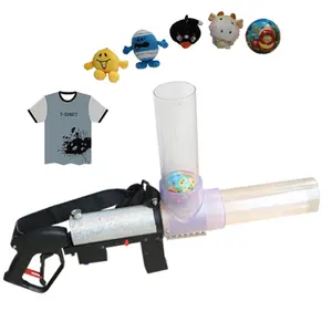 Manual T-shirt Gift Launcher Electric Inflate Cannon Shoot Long Distance 35m Perfect For Start Concert,Celebration Event,Club,Ni