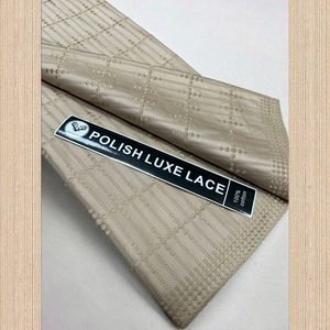 2025 alta calidad para tela de encaje de gasa Suiza 100% algodón africano oro polaco Jacquard Tejido estilo tejido para ropa de hombre - Product Image 1