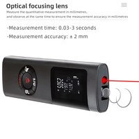 HEDAO Télémètre laser étanche Télémètre laser à écran LCD de 40 mètres Télémètre laser