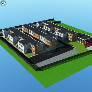 A due Piani Waterfront Townhouse Ville Abitazione Modulare Staccabile Contenitore Duplex Costruzione di Appartamento - Product Image 4