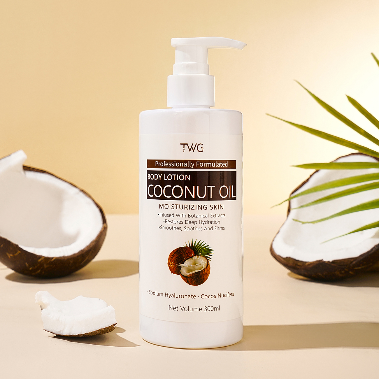 0048 TWG Lotion corporelle nourrissante à l'huile de coco 300 ml