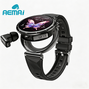 <span class=keywords><strong>Montre</strong></span> <span class=keywords><strong>connectée</strong></span> AEMAI RM78 2-en-1 avec écouteurs TWS, étanche IP67, boîtier métallique, écran AMOLED, autonomie de 4 jours pour assistant vocal et suivi d'activité - Product Image 2