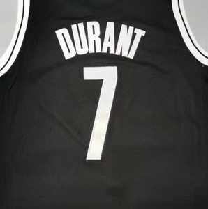 Camiseta de Baloncesto de Alta Calidad Cosida de los Brooklyn Nets de la NBA, Uniforme de <span class=keywords><strong>Kevin</strong></span> <span class=keywords><strong>Durant</strong></span> Número 7, Edición Clásica, Ropa Masculina - Product Image 1