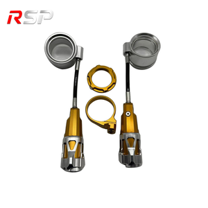 Juego de Ajustador de Precarga de Suspensión y <span class=keywords><strong>Altura</strong></span> de <span class=keywords><strong>Amortiguador</strong></span> Trasero Hidráulico de Aleación de Aluminio CNC RSP para Scooter y Motocicleta de Calle - Product Image 1