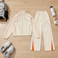 Ensemble survêtement homme coupe courte avec passepoil contrastant, style oversize Y2K streetwear, décontracté, sportswear, vente en gros, personnalisable