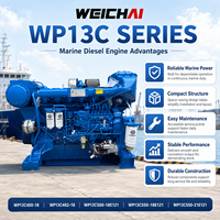 Moteur diesel marin SCDC authentique Weichai WP13C500-18E121 500HP 368kW 1800RPM IMO II pour bateau de travail et bateau de pêche