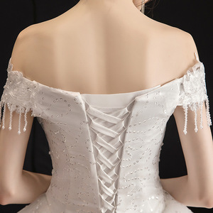 New Fashion High Quality Custom Cheap <b>Bridal</b> Gowns Elegant Ball Gown Cheap Wedding Dress - Product Image 5