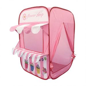 New Arrival Flower Shop Kids <b>Play</b> <b>Tent</b> Indoor With Roll-Up Door & Windows Polyester 70X70x105cm for Toddlers - Product Image 1