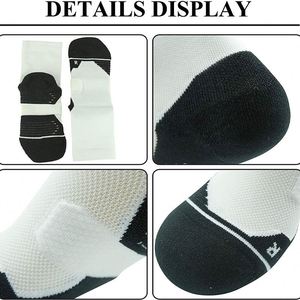 ถุงเท้าวิ่งแบบมีแผ่นรองรับข้อเท้าสำหรับผู้ชาย  ผ้าฝ้าย 100%  รับสกรีนโลโก้ - Product Image 3