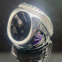 Bague de championnat personnalisée Feng Heng tendance en argent/or plaqué moissanite pour les équipes sportives jeunes - Design personnalisable