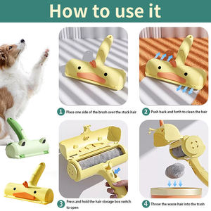 KingHon Cute Clean Dog Cat Hair Remover Roller <b>Brush</b> Roller for <b>Pet</b> Hair From Clothes Reusable <b>Pet</b> Hair Remover Roller - Product Image 3